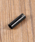 Solid Steel Router Adapter Collet Reducer Sleeve For ER Chuck With High Clamping Force And Good Grip Stability Perfect Fit For 8mm To 6.35mm Precise Grinding Hrc62 Engraving Machine Tool on wooden background.