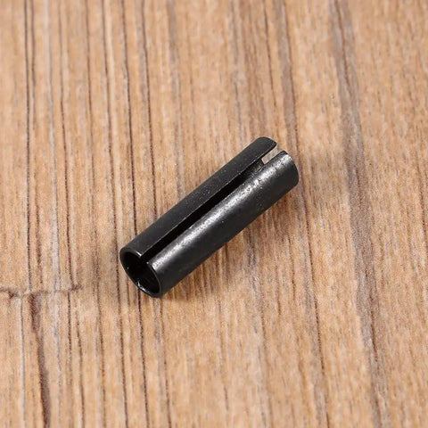 Solid Steel Router Adapter Collet Reducer Sleeve For ER Chuck With High Clamping Force And Good Grip Stability Perfect Fit For 8mm To 6.35mm Precise Grinding Hrc62 Engraving Machine Tool on wooden background.