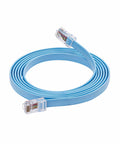 Cisco Console Rollover Cable 6 Ft M To M RJ45 Flat Molded Blue Network Cable For Cisco Routers And Servers
