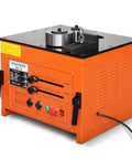 Heavy Duty Hydraulic Bar Bender Featuring A Rock Solid 3000W Foot Pedal with controls and metallic bending disc.