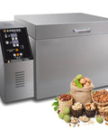 Kick Start Your Morning Ritual With This Rock Solid Electric Coffee Bean And Nut Roaster Machine, stainless steel housing and digital timer.
