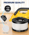 DC5151H Replacement Vacuum Filter For DC515 And DCV517 Wet Dry Vacs Washable Pleated Filter next to vacuum cleaner