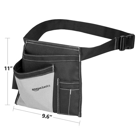Heavy Duty Carpenter Apron With Five Pockets Adjustable 32 To 56 Inch Waist Durable Canvas Tool Belt For Carpenters Electricians And Construction Pros