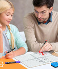 Teacher and student using Dry Erase XY Axis Graph Lap Boards 9 By 12 Inches for Student and Classroom Use, erasers included.