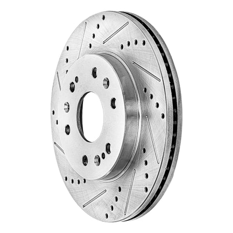 Front Brake Kit With Drilled And Slotted Rotors And Ceramic Pads For Chevy GMC Silverado Suburban Express Sierra Savana Yukon XL