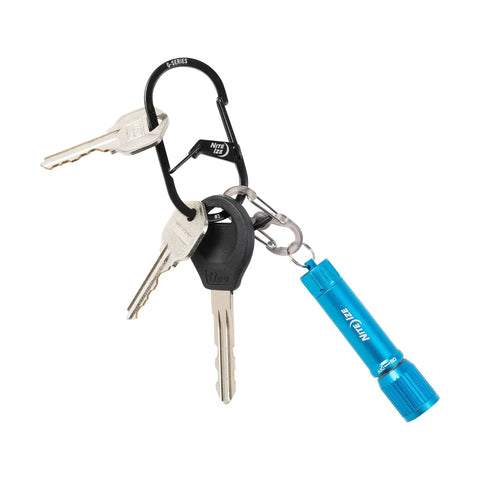 G-Series Dual Chamber Carabiner Size 3 One Pack Black Grab-And-Go Key Clip With Dual Gates For Easy Securing And Quick Access