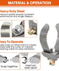 Heavy Duty Three Inch C Cutter Cable Coupling Drain Cleaning Workhorse Fits Five Eighths Cable with durable steel construction.