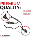 No Sweat Heavy Duty Pre Bled Clutch Master And Slave Cylinder Kit With Fluid Hose For Ford Super Duty close-up view of components.