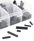 Beefy 530 Piece Roll Pin Set With Slotted Spring Pins In M1.5, M2, M2.5, M3, M4, M5, And M6 Steel Dowel Pins For Home Improvement Automotive And Machinery Repair Heavy Duty Mn Steel Fasteners Kit For Quick Fixes organized in a plastic case