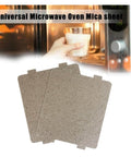 Thick Mica Slice Heat Insulation Sheet For Microwave Ovens Waveguide Cover Replacement 2 Pack shown with microwave in background
