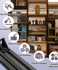 4040 Aluminum Extrusion Corner Connector Kit With 20 Black 3540 Brackets next to shelving, showing features.