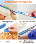 Blue Painters Tape 180 Yards Removable Masking Tape for Painting, Drawing, and Sealing on Walls, Glass, and Trim Application