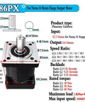 Heavy Duty Planetary Reducer For Nema 23 34 42 Stepper Worm Gear with input/output specs and dimensions for precise control