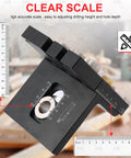 3 In 1 Dowel Jig Kit Self Centering Doweling Jig with clear scale for drilling depth adjustment, fits 5 to 60mm wood thickness
