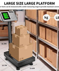 Pro Grade Digital Platform Scale For Packages And Luggage, 661 Lb Capacity, 0.1 Lb Precision, Commercial Scale With Price Computing
