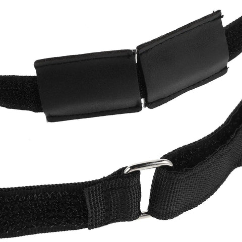 Heavy Duty Sectional Couch Connector Straps 4 Pack, Nylon Bands For Modular Sofas, close-up of black nylon straps with metal buckle