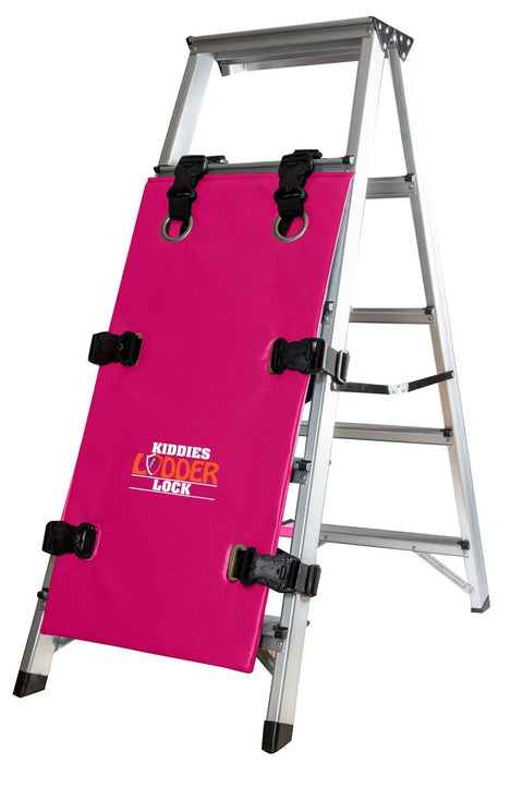 Kid Friendly Ladder Lock For Bunk Beds Pink Prevents Access To Ladders With Easy Install Ladder Cover Guard To Prevent Falls And Accidents, Keeps Toddlers Safe In Any Room, Kid Safe And Durable, Bright Pink Color For Quick Visuals