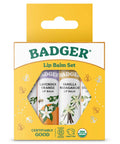 Must Have Organic Lip Balm Gift Set Four Flavor Pack Featuring Tangerine Lavender Orange Vanilla Grapefruit Silky Long Lasting Moisturizer For Dry Lips With All Natural Beeswax Olive Oil And Aloe