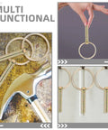 12 Piece Zinc Plated Beefed Up Heavy Duty Lynch Pins With Ring Linch Pin Assortment Kit displayed in multiple uses
