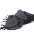 Desert Tactical Shemagh Scarf For Everyday Outdoor Gear, 100 Percent Cotton Keffiyeh Wrap, Lightweight Breathable Black 43x43 Inches