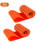 Two-piece set of orange Fat Tire 26 Inch Rim Strip Tape For Bikes Tough As Nails Durable PVC Inner Tube Cushion Protector Anti Puncture Rim Liner 2 Pack