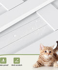 White MDF wood panel with PVC surface from Double Bi Fold Barn Doors 42 By 84 Inches White With Hardware Track Kit Included