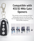 Remote Gate Opener For Sliding Driveway Gate With 100 Foot Range Lightweight Aluminum Controller