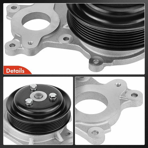 Details of Engine Water Pump With Gasket And Pulley For Ford F-150 2011-2020 Mustang 2011-2017 Transit 150 250 350 350 HD MV-1 2015-2017 3.7L V6
