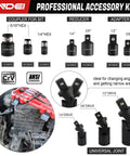 Heavy Duty Socket Set With One Quarter Inch Drive One Half Inch Drive And Three Eighths Inch Drive 43 Piece Kit shown in use