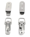 90 Degree Stainless Steel Latch Kit For Toolbox And Cabinet Doors Hasps Heavy Duty 100kg Load Keyhole Lock 2 Pack components