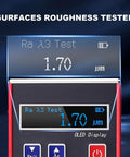 Handheld Digital Surface Roughness Tester On The Go Portable Profilometer With OLED Display Showing 1.70 Measurement