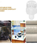 Clear Acrylic Bolt And Nut Kit, 100 Piece Transparent Fasteners Set for securing display cases