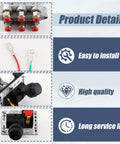 Heavy Duty PTO Control Valve Set for Dump Trucks and Tippers With Pneumatic Hoist Control System Compatible With AV295 328388 79X 329358X and K90 Replacement shown with installation details and features