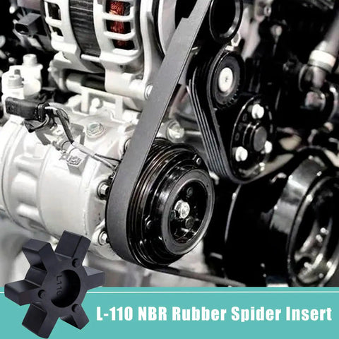 Flexible L110 NBR Rubber Spider Insert For L Jaw Couplings Four Pack Solid Spider Center Inserts Cushions Shock And Vibration In Industrial Machinery Systems Built Tough, L-110 insert on drive pulley