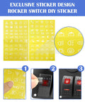 Exclusive DIY sticker design for Beefed Up 6 Gang Boat Rocker Switch Panel Waterproof Marine DC 12V LED Illuminated Switches.