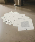 Stack of stencil templates from BGA Reballing Kit 90mm Reball Station Fixture Jig Set With 10 Stencil Templates And Metal PCB Holder