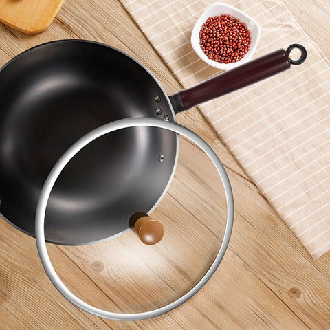 Durable Wooden Pot Lid Knob Replacement Kit For Frying Pan Handles. Heat Resistant And Lightweight Wood Handle Upgrade For Pots Easy Clean Dishwasher Safe Home Kitchen Gear, round lid knob on wok lid
