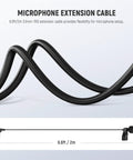 Two Pack Mini Lavalier Clip On Microphones coiled 6.6ft cable with 3.5mm TRS plug for DJI Mic 2 and Rode Wireless Go II, YouTube ready.