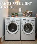Motion Sensor Light Switch No Neutral Wire With Adjustable Sensitivity in laundry room above two washing machines