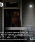 Motion Sensor Outdoor Flood Light Bulbs PAR38 15W Warm White illuminating porch with motion detection