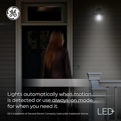 Motion Sensor Outdoor Flood Light Bulbs PAR38 15W Warm White illuminating porch with motion detection