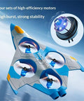 Mini Kids Drone With Altitude Hold And 6 Axis Gyro featuring four high-efficiency motors, stable flight design, and LED lights