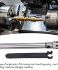 Pro Router Collet Chuck C12 ER11M 100L Milling Cutter with Straight Shank, heavy-duty toolholder in an engraving machine action.