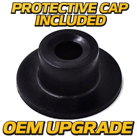 Left Hand Adjustable Steering Drag Link For Ariens Mowers And Lawn Tractors Built Tough With 360 Degree Crimp 50 Percent Stronger 4130 Steel With Zinc Coating Dust Cap Included Improves Wheel Alignment And Stops Grass Tearing, protective cap