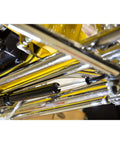 Chrome Steering Stabilizer For Straight Axle Hot Rods Fits Hairpin And Four Bar Front Suspensions Reduces Vibration And Steering Wobble