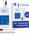 Combo Meter for PH, Temperature and Conductivity in Water With Easy Calibration, Digital EC TDS PPM Tester for display.