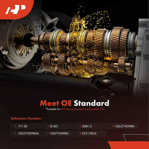 Exposed automatic transmission with gears and fluid, suitable for OE recommended oil