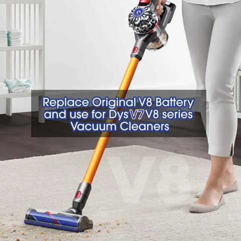 Person using Dewalt 20V To Dyson V8 Battery Adapter Lets You Power Up Your Dyson V8 Vacuum With 18V 20V Lithium Cells Works With Animal Absolute Series Replacement Adapter Only