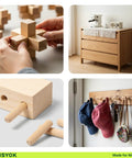 Eight Size Wooden Dowel Set Contains Three Hundred Pcs Of Premium Hardwood Dowels For Woodworking and DIY Home Projects
