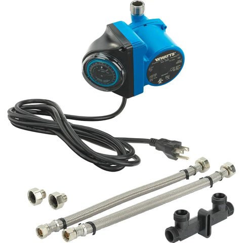 Hot Water Recirculation System With Programmable Timer For Instant Hot Water At Every Faucet And Shower, includes pump and parts